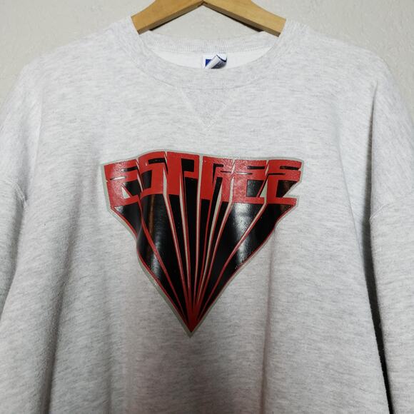 Vintage Espree Graphic Sweatshirt 90s Repro Grey Long Sleeve -  XL - Picture 3 of 6
